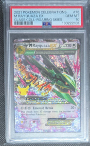 2021 Pokemon Celebrations M Rayquaza Ex Psa 10