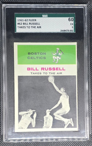 1961-62 Fleer Bill Russell #62 Sgc 5