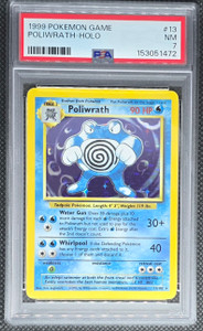 1999 Pokemon Game Poliwrath Holo Psa 7