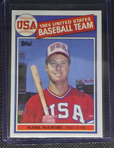 1985 Topps Usa Mark Mcguire Rc