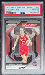 2024 Prizm Monopoly Caitlin Clark Insert Rc Psa 10