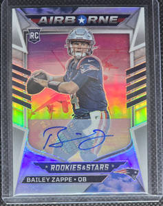 2022 Rookies & Stars Airborne Bailey Zappe Rc Auto