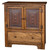 2 DOOR HALL CABINET W/TIN - DRAWERS