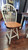 24" BOW BACK SWIVEL BAR STOOL-CHERRY/DOVE WHITE