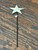 STAR (4") ON METAL PICK, 12" TALL-BIRCH STAR (4") ON METAL PICK, 12" TALL-BIRCH