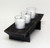 RUSTIC 3 CANDLE HOLDER-MIDNIGHT