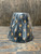 LAMP SHADE-8"-BLUE W/BROWN STARS