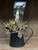 BLACK PITCHER W/BERRIES, RIBBON, & CANDLE