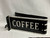 FOLDED TIN COFFEE SIGN