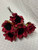 SPRAY SUNFLOWER PARCHMENT-RED