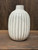 WHITE CERAMIC VASE, 6.5" WHITE CERAMIC VASE, 6.5"