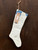 HANDMADE MADE WHITE CHRISTMAS STOCKING 12"