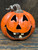 Orange Resin Jack O'Lantern, 7.25 x 6.5 x 6.75" Orange Resin Jack O'Lantern, 7.25 x 6.5 x 6.75"