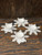 Tealight Holder Snowflake Antique White Set 1 of 4 Tealight Holder Snowflake Antique White Set 1 of 4