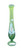 Bud Vase Westmoreland Green Satin Painted Flowers (Round Base)