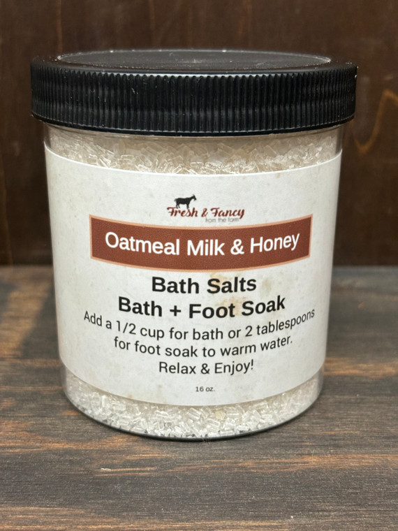 BATH SALTS OATMEAL MILK