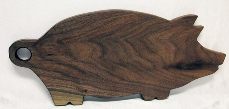 LG PIGGY CHEESE BOARD-WALNUT