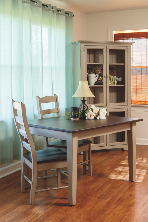 FARM TABLE 36" X 48" W/1" MAPLE TOP