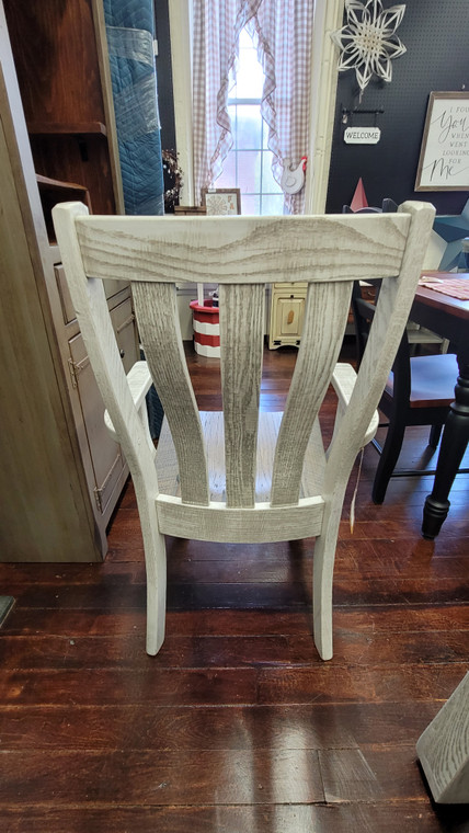 416-AR - Wynnfield Arm Chair-Smokey Gray w/Black Glaze/White w/Smokey Gray Glaze