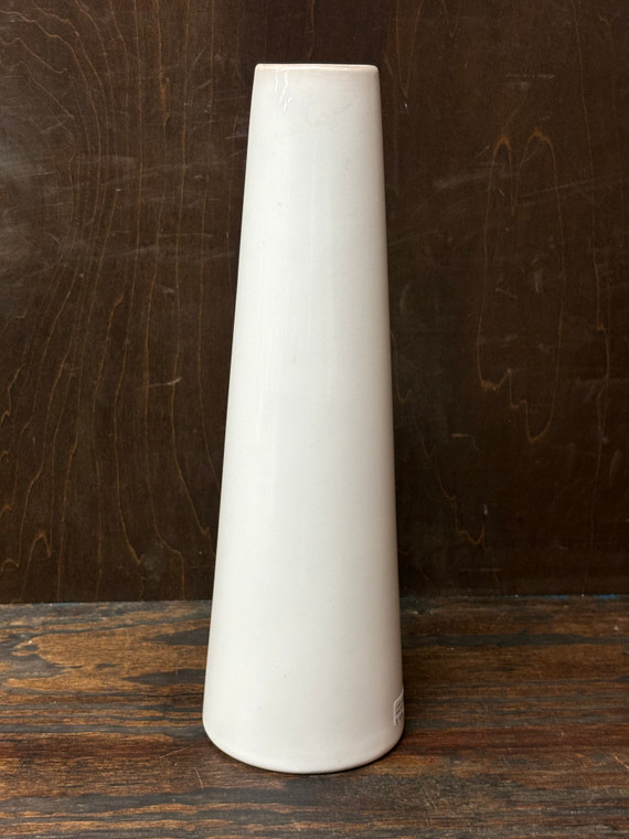 WHITE NARROW VASE 13"