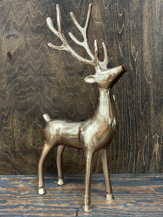 Gold Standing Reindeer 18.5"