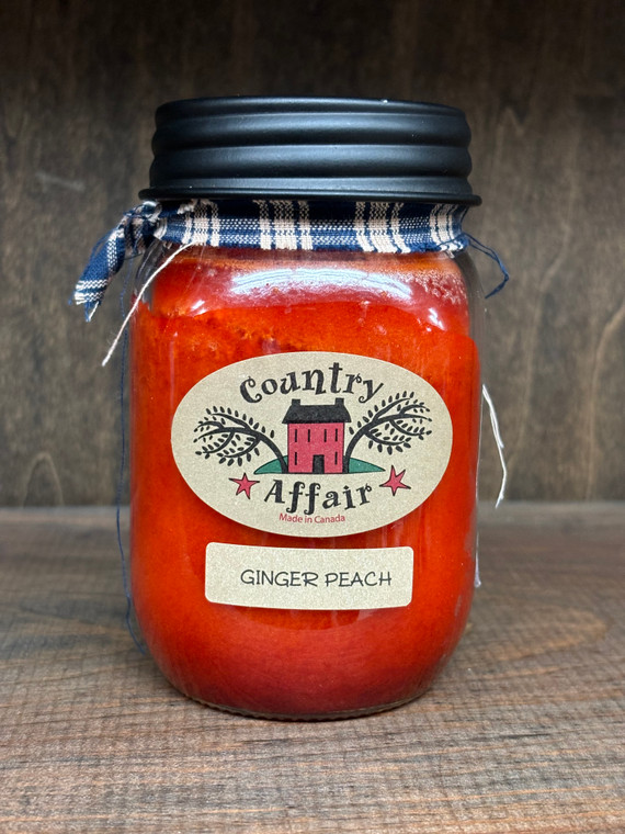 GINGER PEACH 16 OZ. CANDLE