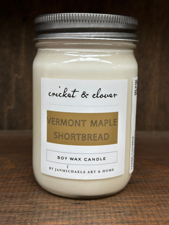 VERMONT MAPLE SHORTBREAD 8oz Candle