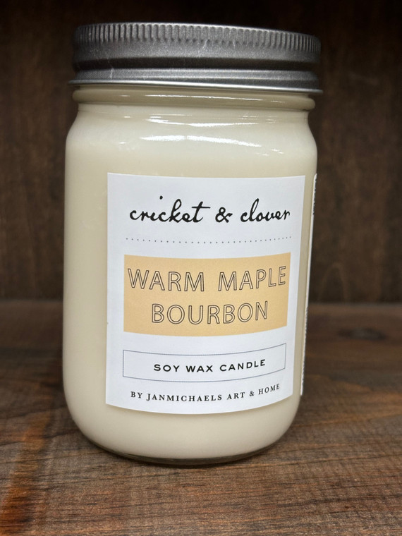 WARM MAPLE BOURBON  8oz Candle
