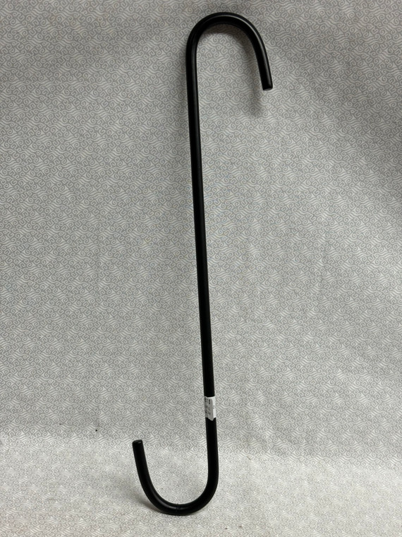 12" PLAIN S HOOK BLK 12S