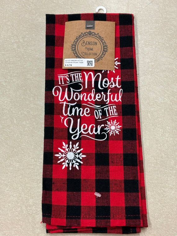 CHRISTMAS WOVEN TOWEL