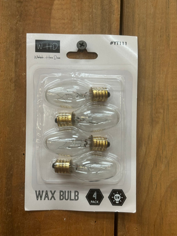 Wax Melter 15 Watt Bulb, 4/Pkg.