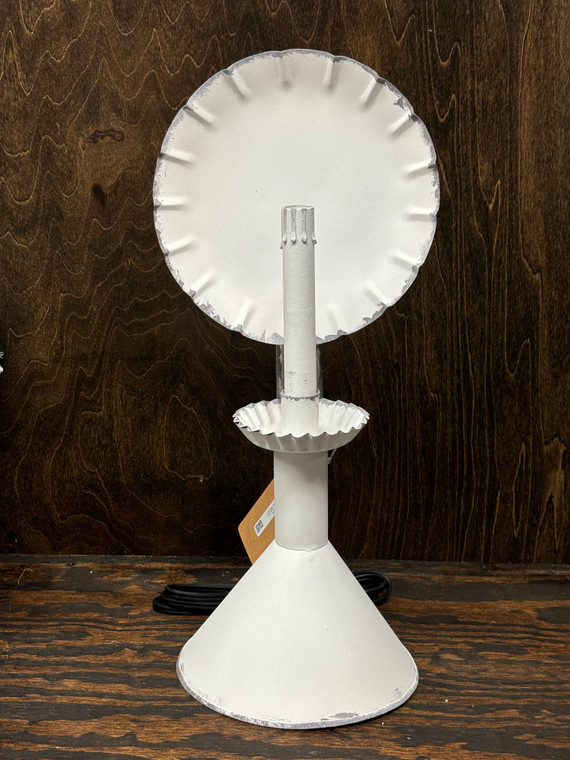 Wired Accent Light on Cone in Rustic White