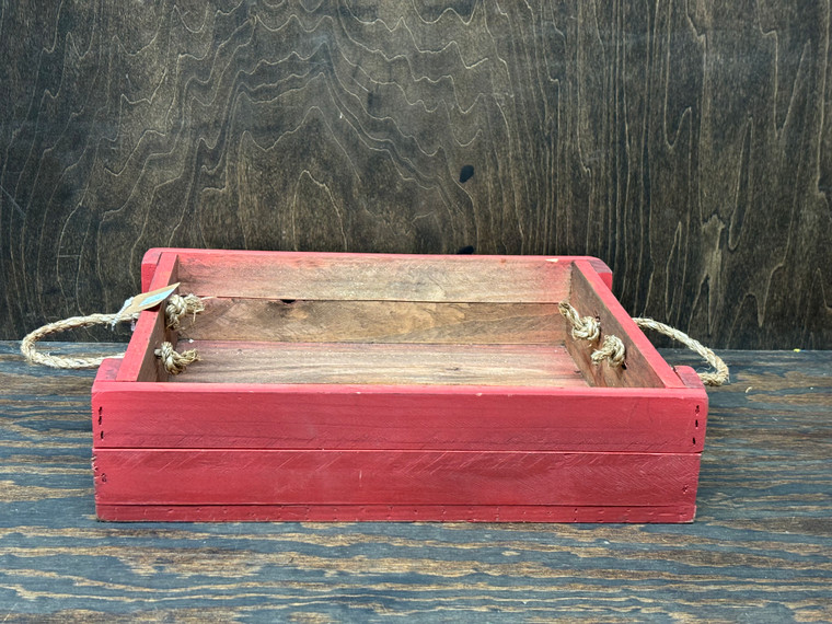 LATH BOX LG ROPE HANDLES 12x15_RED