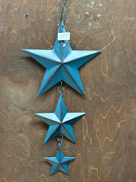 HANGING TRIPLE STAR ORNAMENTS_BLUE