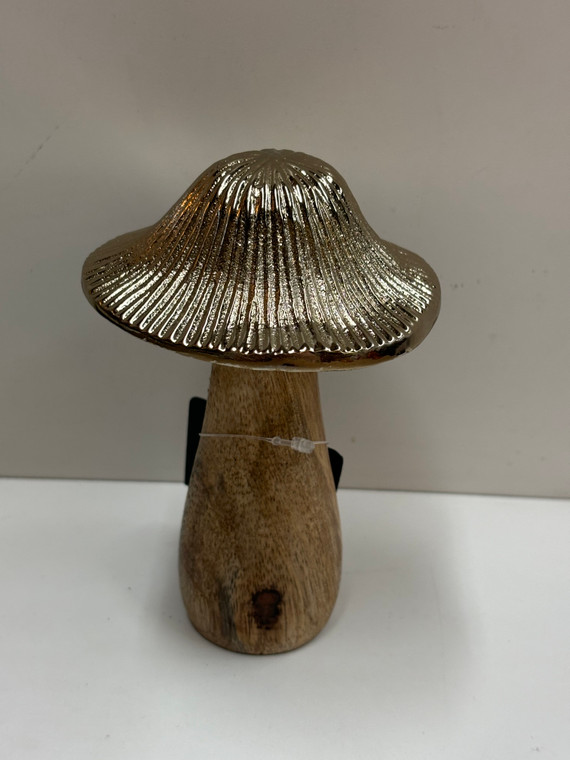 Wood Gold Top Mushroom 5.5"x4"