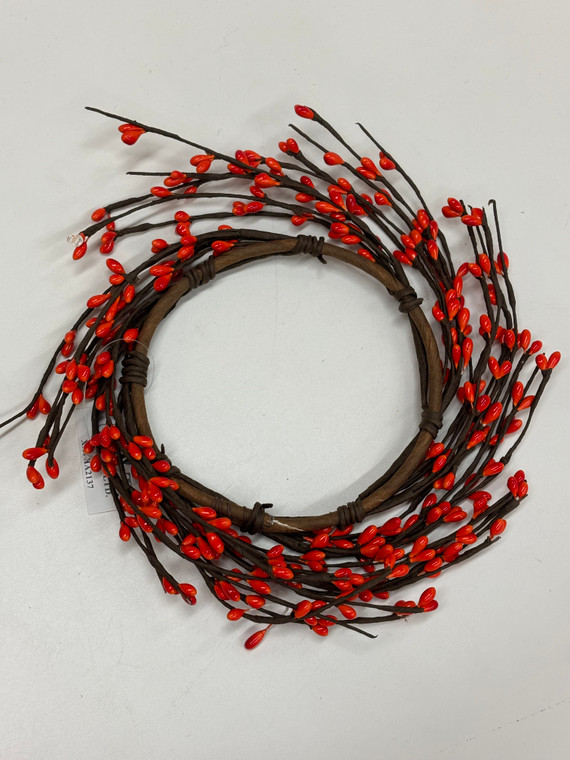 PIP BERRY CANDLE RING, 5"-CORAL
