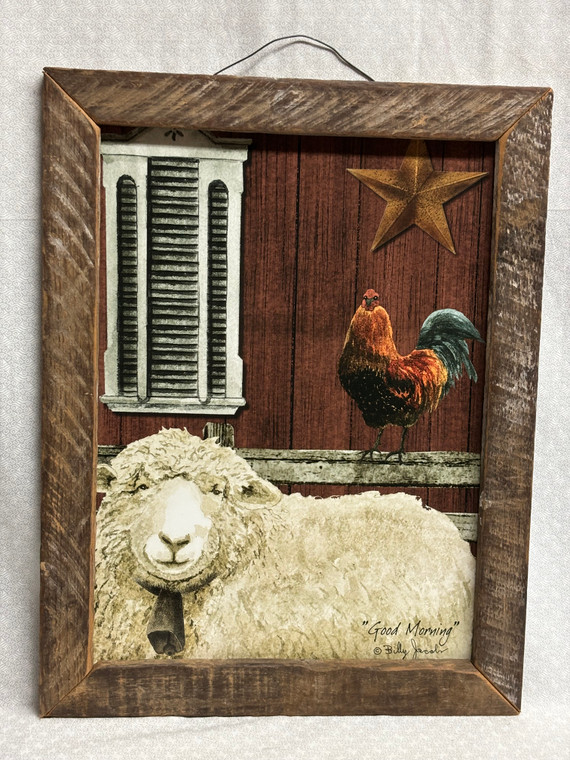 GOOD MORNING-BILLY JACOBS - 12x16 - STAINED FRAME