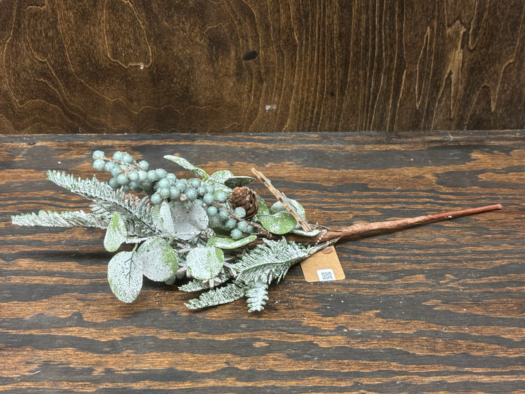 Fir Berry & Snowflake Pick 18"