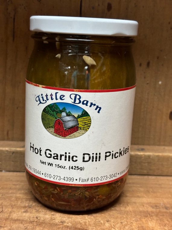 HOT GARLIC DILL PICKLES (15OZ)