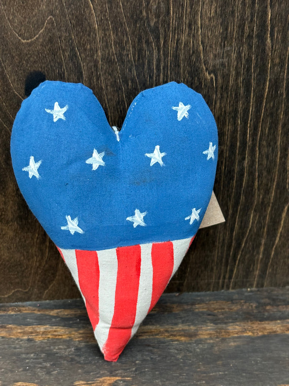 RED, WHITE, + BLUE HEART