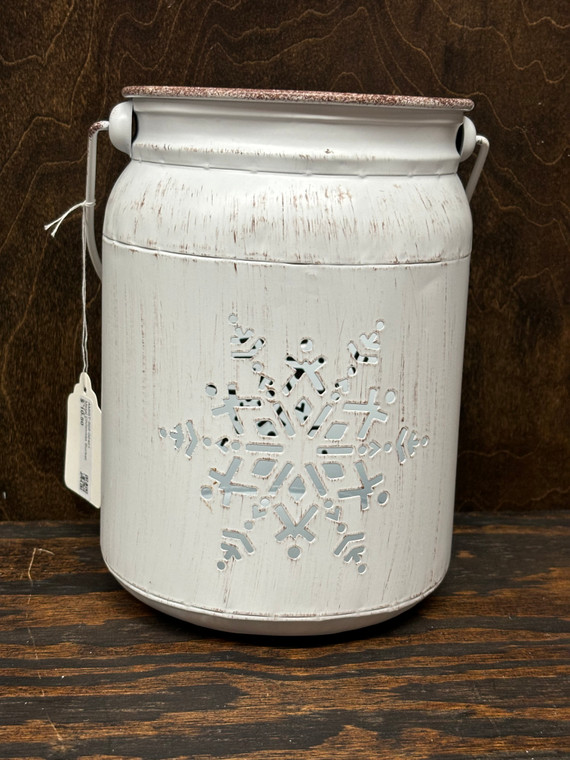 Metal Christmas Bucket 6"x7.5"