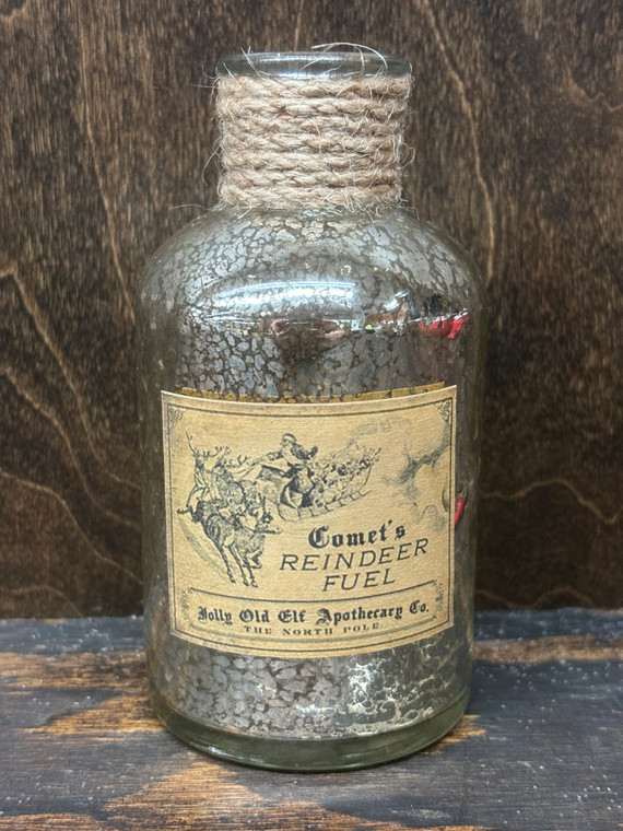 Glass Silver Jar 2.4"x4.8"