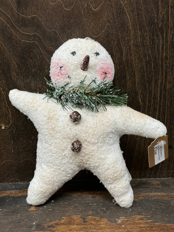 VINT. SNOWMAN PLUSH STAR