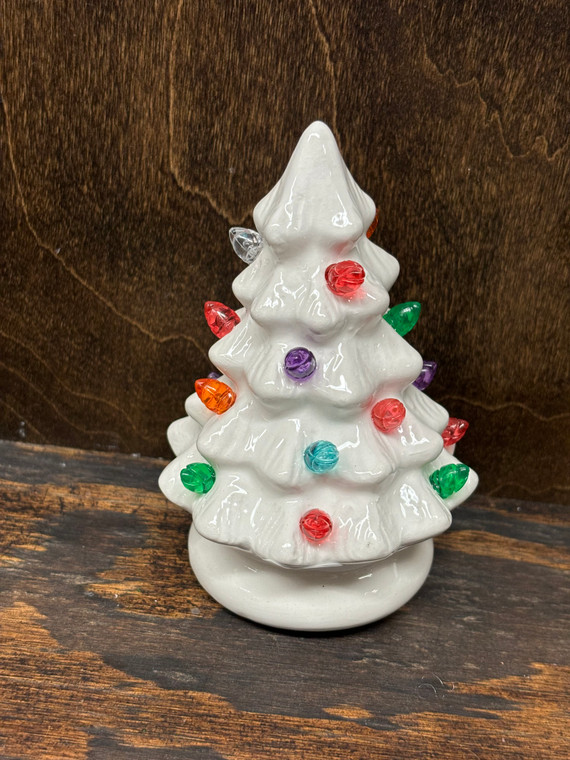 Mini Ceramic Tree, Glowing, 4 asstd_WHITE