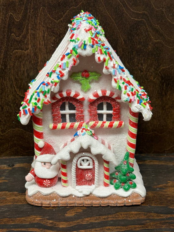Lighted Gingerbread House, 7.25"