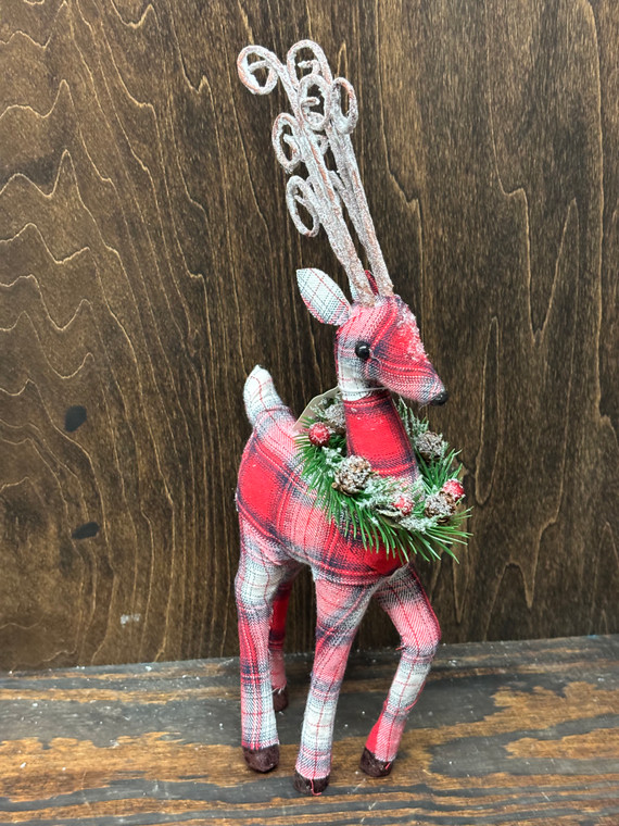 Foam Plaid Reindeer