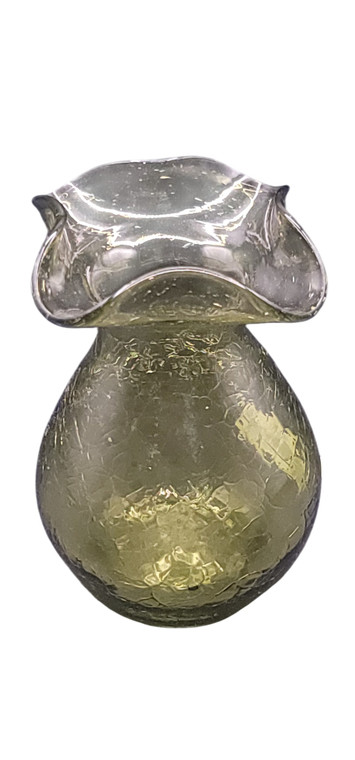 Crackle Green Glass