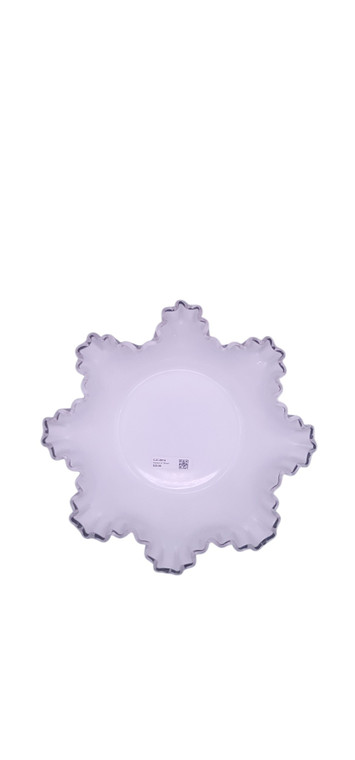 Fenton 4 Silver Crest Ruffled Large Bowl 8 Round