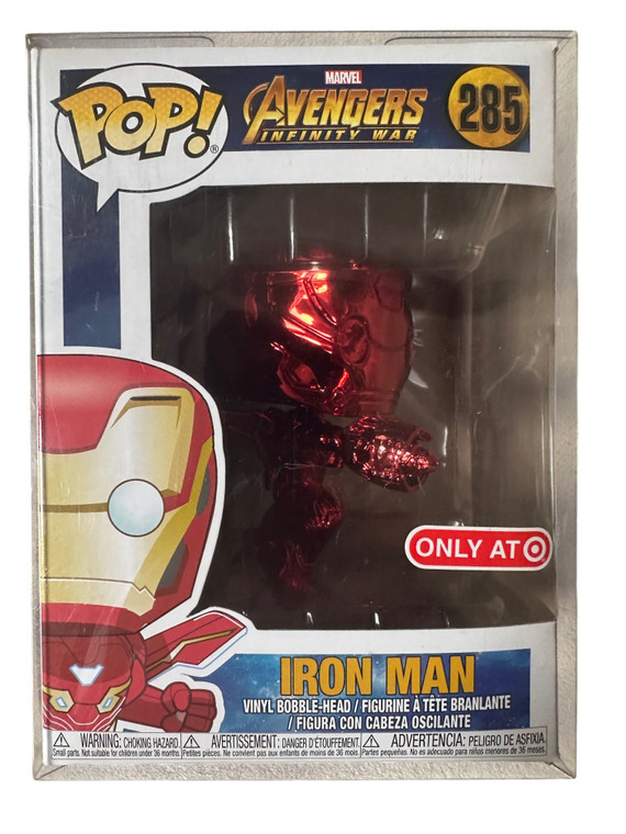 #285 Funko Pop! Iron Man Red Chrome - Avengers Infinity War (Target Exclusive)