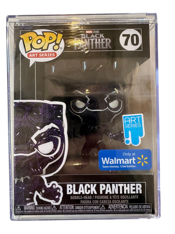 #70 Funko Pop! Black Panther - Black Panther (Art Series - Walmart Exc)
